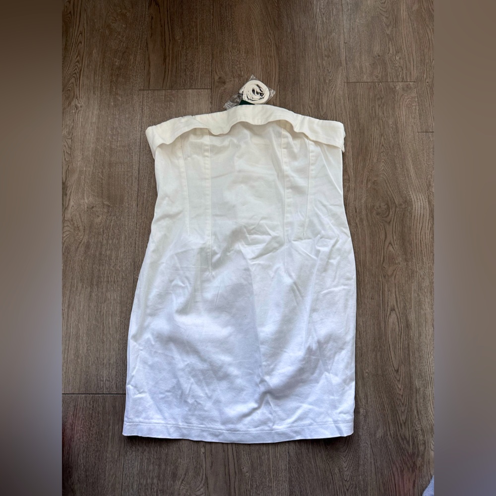 White Strapless Dress